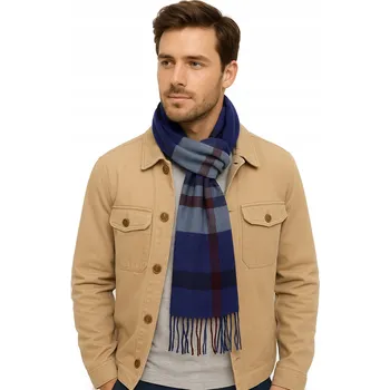 Šála Hagne šála modrá 190 cm - muž