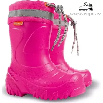 Dívčí holínky DEMAR MAMMUT dětské zateplené holínky růžové 34-35