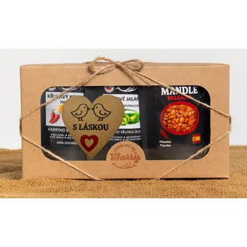 Dárková krabička Křupavý Pikantní MIX 3ks s láskou (Křupavý Pikantní MIX 3ks s láskou)