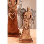 Paramit KRONOS Dřevěný anděl 30 cm mangovníkové dřevo