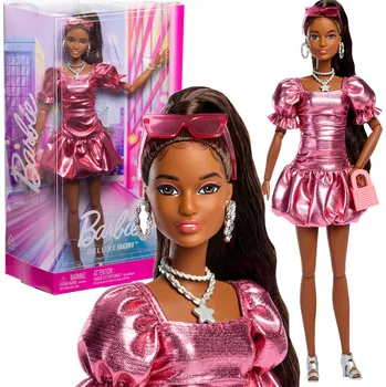 Panenka Mattel Barbie Sběratelská panenka Deluxe Style v korálových šatech č. 6