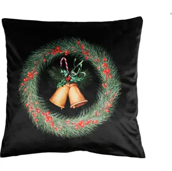 Polštář Vánoční polštář SINOS zelená 45x45 cm MyBestHome Varianta: Povlak na polštář - s prošívanou výplní, 45x45 cm