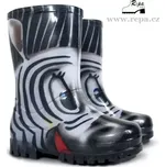 Dětské holínky DEMAR TWISTER PRINT 0037 S zebra 30-31