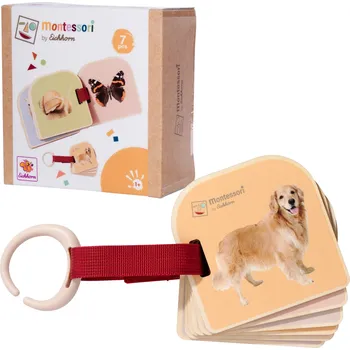 Dětské zboží Eichhorn Montessori Dřevěná vzdělávací kniha Zvířata 7 dílků