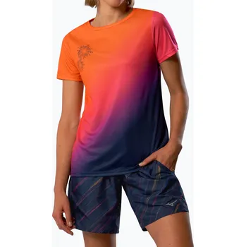 Dámské tričko Dámské běžecké tričko Mizuno Summer Pack QD Tee yuuyake