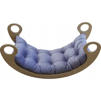 Hra na zahradu Polštář na houpačka Montessori, dětský, velurový, Lila, velikost L