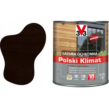 Vrták Lazurovací lak V33 0,75 l hnědá satén