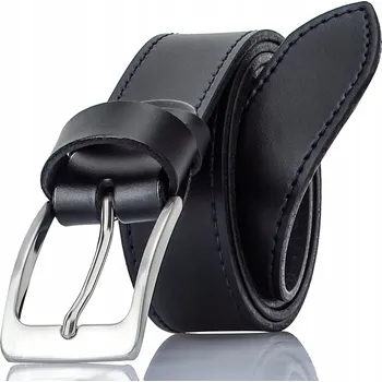 Opasek Černý kožený pánský Gracio Pásek KLASICKÝ 105 cm
