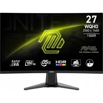 Monitor Herní monitor MSI MAG 27CQ6F 27" 180 Hz 2560 x 1440 WQHD Zakřivený