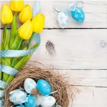 Papírový ubrousek Velikonoční ubrousky 3-vrstvé 33 x 33 cm (PAP - FSC Mix), 20 ks (83072 - CH3N)