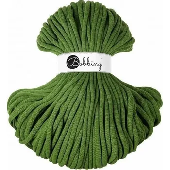Příze Bobbiny Jumbo Braided Cord 9 mm 100 m Moss Green Šňůra