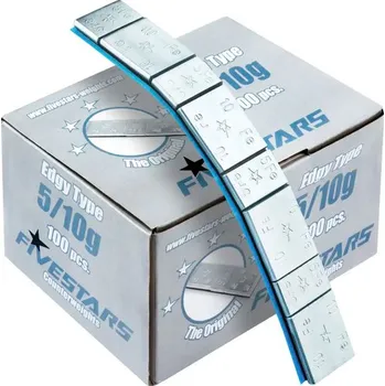 Nářadí pro automobil Fivestars 01-02-36, Lepicí ocelové závaží široká Fe páska 5/10 g 100 ks, vyvážení kol