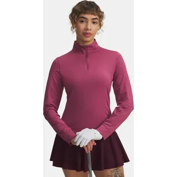 Dámské tričko Under Armour UA Drive 1/4 Zip-RED 6003797-659 Červená LG