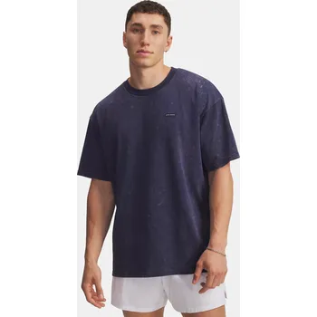 Pánské tričko Under Armour Pánské tričko UA M HW OS LOGO WASH SS-B 1389147-403 Modrá SM