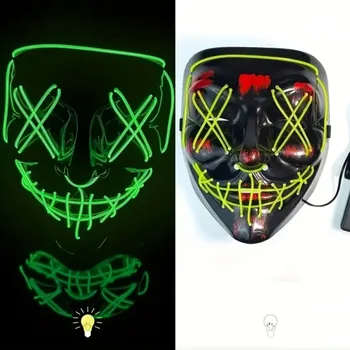 Kšiltovka LED Maska "Očista" – Svítící Neonový Design (Výběr z barev) Barva: Zelená