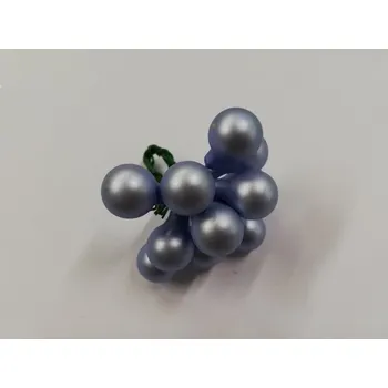 Vánoční dekorace Vánoční kouličky svazek 12 ks - modrá matná