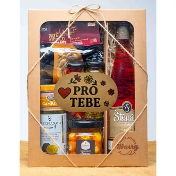 Dárková krabička VELKÁ DÁRKOVÁ SADA s Růžovým vínem pro Tebe (VELKÁ DÁRKOVÁ SADA s Růžovým vínem pro Tebe)