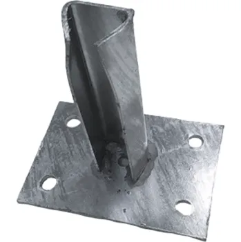 Příslušenství pro plot Základová patka na kulatý sloupek, průměr 60 mm, žárové zinkování