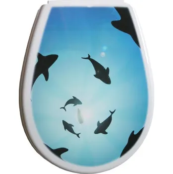 WC sedátko WC sedátko Bisk LILIA bílé, vícebarevné polypropylen