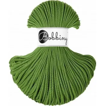 Příze Bobbiny Junior Braided Cord 3 mm 100 m Moss Green Šňůra