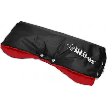 Rukávník Rukávník ke kočárku Baby Nellys ® minky - červená/černý
