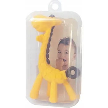 Kousátko na prořezávání zoubků, senzorické, vodní Askato silikonové žluté