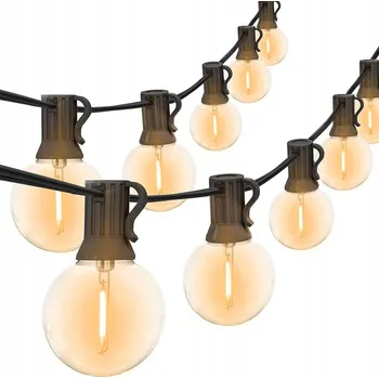 Venkovní osvětlení 30M LED ŽÁROVKY KULIČKY ZAHRADNÍ LAMPIČKY 52ks žárovek
