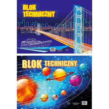 Technický blok A3 bílý, 10 listů, 160 g/m² Protos