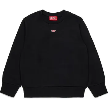 Chlapecká mikina Dětská bavlněná mikina Diesel SGINND OVER SWEAT-SHIRT černá barva, hladká, J02234 99X, vel. 106