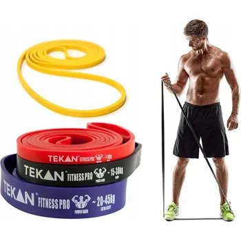 Posilovací guma Tekan 2-45 kg, 4 ks