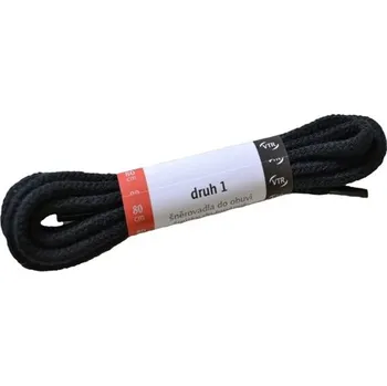 Tkaničky do bot Kulaté bavlněné tkaničky do bot 1 černá Délka: 70 cm