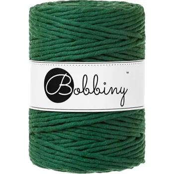 Příze Bobbiny Macrame Cord 5 mm 100 m Pine Green Šňůra
