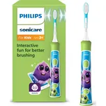 Philips Sonicare For Kids Barva: zelená, HX6352/11 Sonický elektrický zubní kartáček dětský