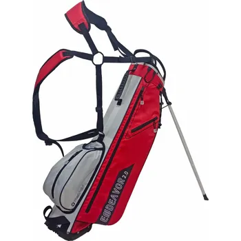 Golf Fastfold Endeavor stand bag červeno-bílý + Dárková krabička týček
