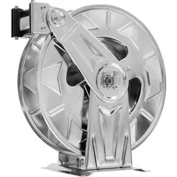 Brzdový buben RAMEX HR825 HAI 250bar/22-25m, buben samonavíjecí pevný, varianty nerez nebo ocel Provedení: Ocel lakovaná kataforézně (KTL)