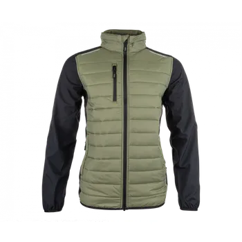 Pánská softshellová bunda Prošívaná outdoorová bunda IRIS zeleno/černá, 2XL