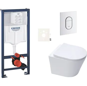 Klozet Grohe Závěsný wc set do lehkých stěn / předstěnová montáž SAT Infinitio SIKOGRSIN10ASH0