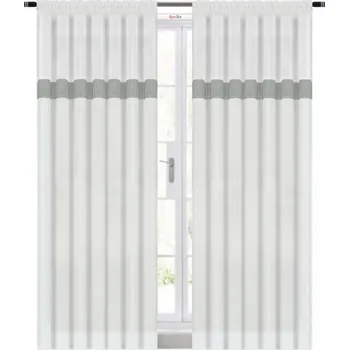 Záclona BytoTex Dekorační voálová záclona s řasící páskou Nani, 145x250 cm