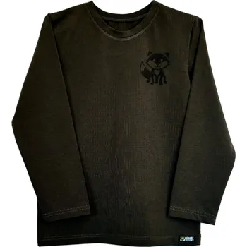 ZÁHOŘÍ Rudel ZÁHOŘÍ Dětské tričko dlouhý rukáv - zelené liška Velikost: 122