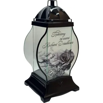 Svíčka Znicz szklany czarny - – elegantní pro každou příležitost