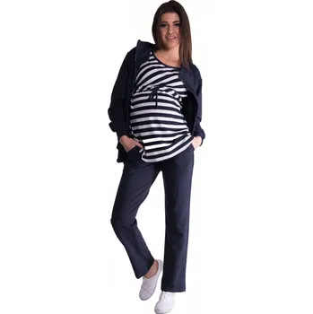 Těhotenská móda Be MaaMaa Těhotenská souprava 3 dílná - granát Velikost oblečení: XL (42)