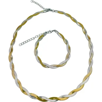 Souprava šperků IZMAEL Set DS 38798 Zlatá/Stříbrná KP38798