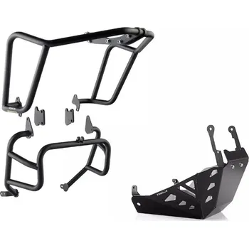 Rám pro motocykl Horní + spodní padací rámy + kryt motoru Yakk EXP pro Honda XL 750 Transalp černé