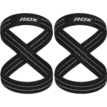 Fitness rukavice Vzpěračské trhačky RDX W8 "osmička" bílé L