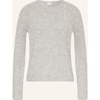 Dámský svetr Ichi Dámský Svetr Ihmacon S Umělými Perlami, šedá, 34