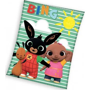 Dětská deka CARBOTEX DĚTSKÁ DEKA ZAJÍČEK BING SULA A FLOP 150X200 CM