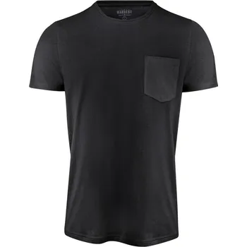 pracovní tričko James Harvest Tričko Walcott T-Shirt Men, Two-Tone, krátký rukáv, pánské COT62402000204-black XL Černá