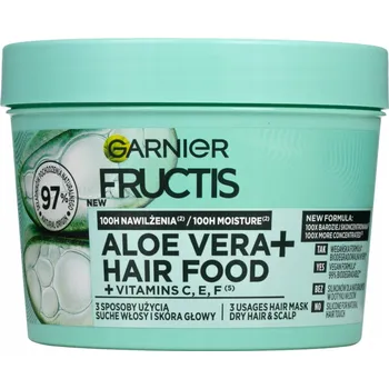 Vlasová regenerace Garnier Fructis Aloe Vera Hair Food Hydratační maska na vlasy 400 ml
