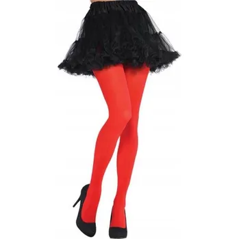 Dámské punčochy Punčocháče Amscan 844774-55 červené vel. M/L