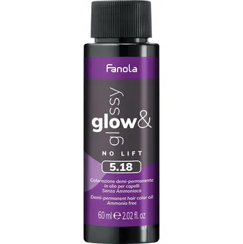 Barva na vlasy Fanola Glow & Glossy 5.18 Tónovací barva na vlasy bez amoniaku 60 ml